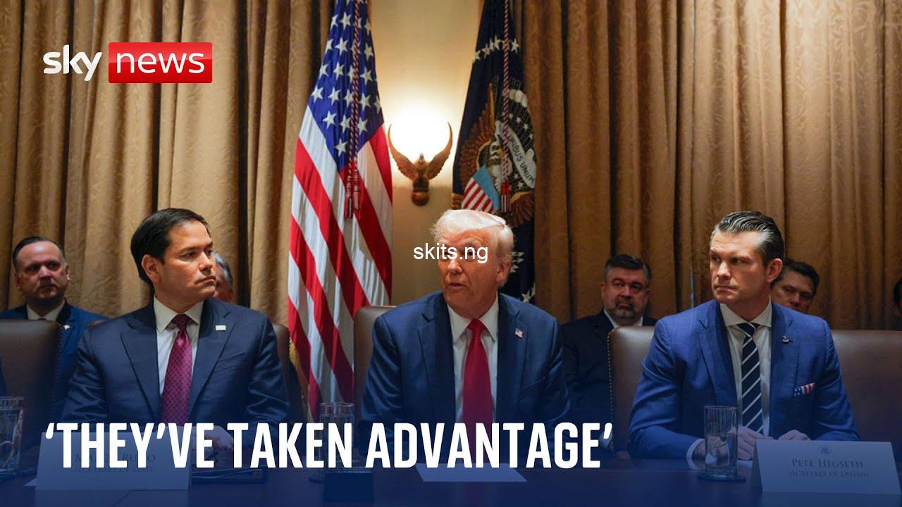 Donald trump says eu was formed to screw the usa and threatens 25 tariffs