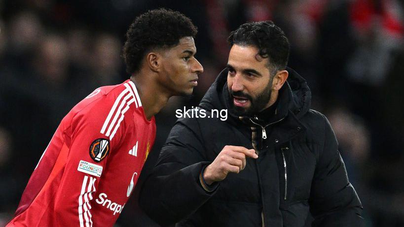 Man united coach ruben amorim says he would rather play a 63 year old goalkeeping coach over marcus rashford