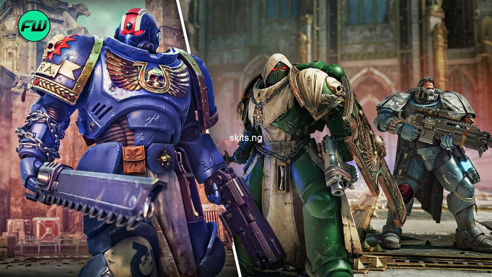 Isnt this heretical the emperor shall have your heads space marine 2 players using xenos armor accessories beware