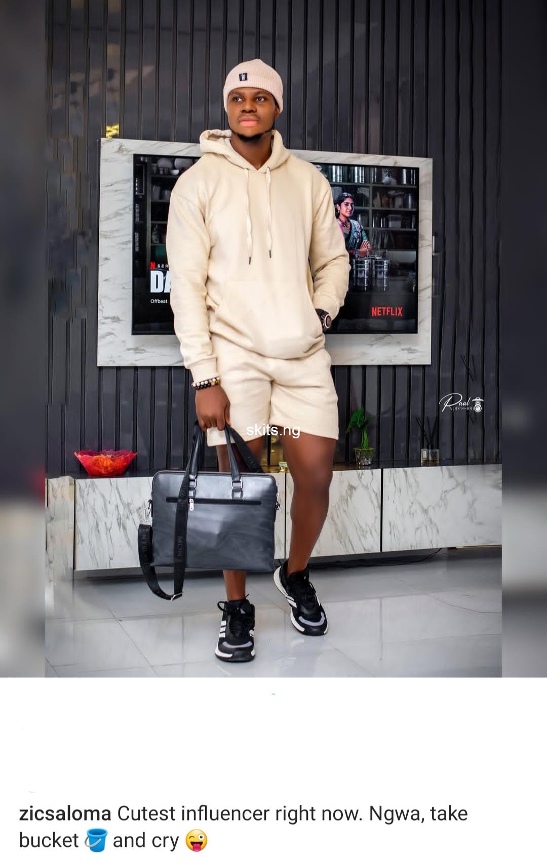 Take bucket and cry skitmaker zic saloma tells critics as he calls himself the cutest influencer following cosmetic surgery