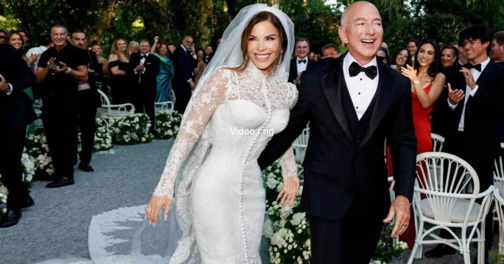 Jeff bezos and lauren sanchez tie the knot in star studded venice wedding photos