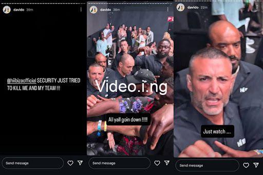 Davido accuses ibiza night club security guards of trying to kill him and his team video