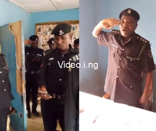 See the video of police officers singing the new national anthem that has got nigerians talking video