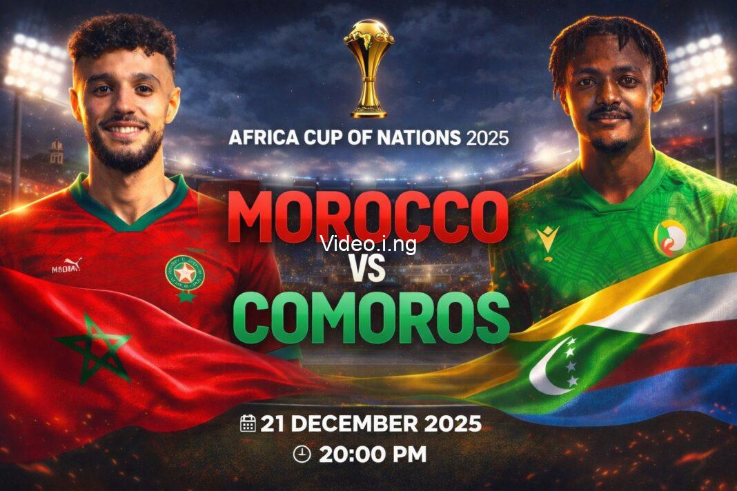 Afcon 2025 on afropari joeerazer predicts morocco vs comoros opening clash