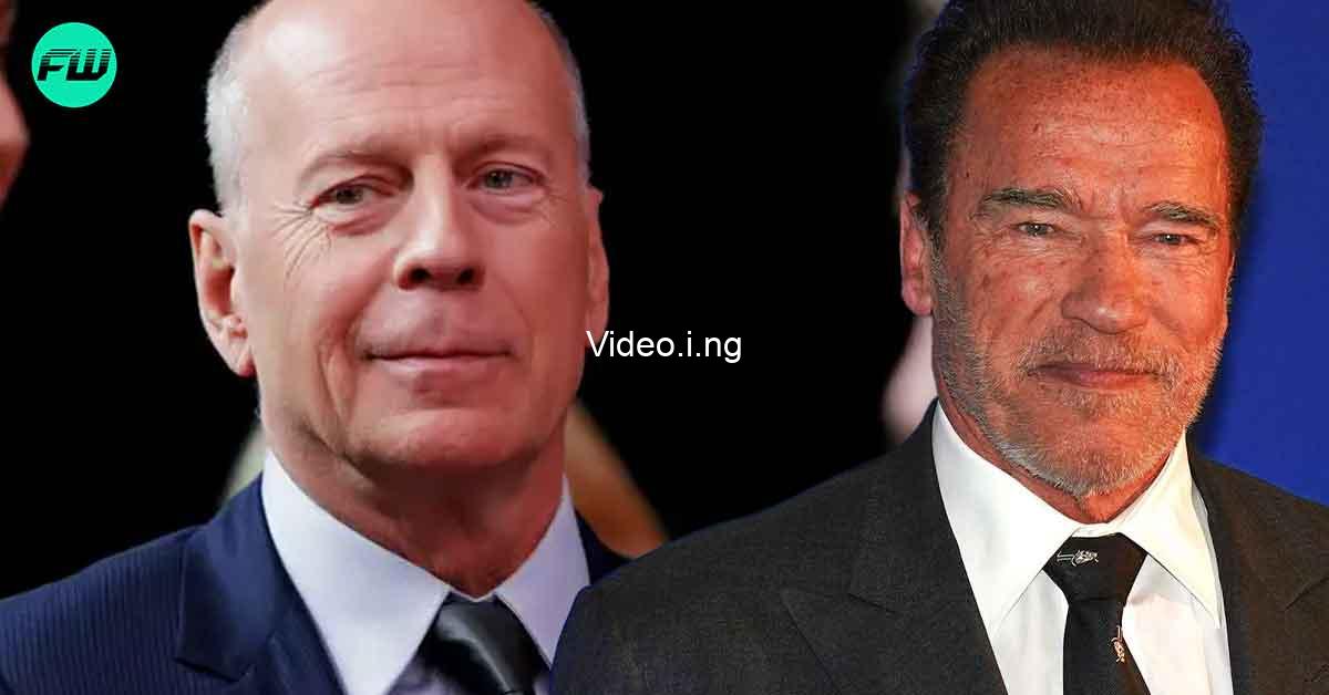 He had to retire bruce willis gets much needed uplifting message from arnold schwarzenegger while he fights life threatening condition